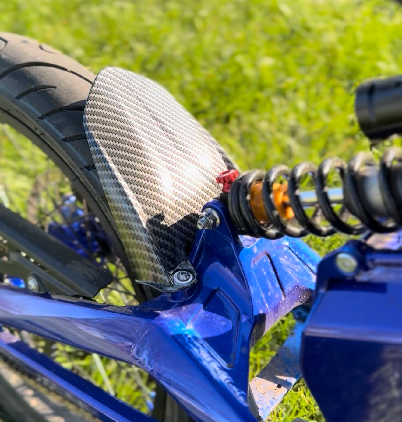 Mudguard fender for talaria xxx and mx3/4/5 carbon fiber pattern