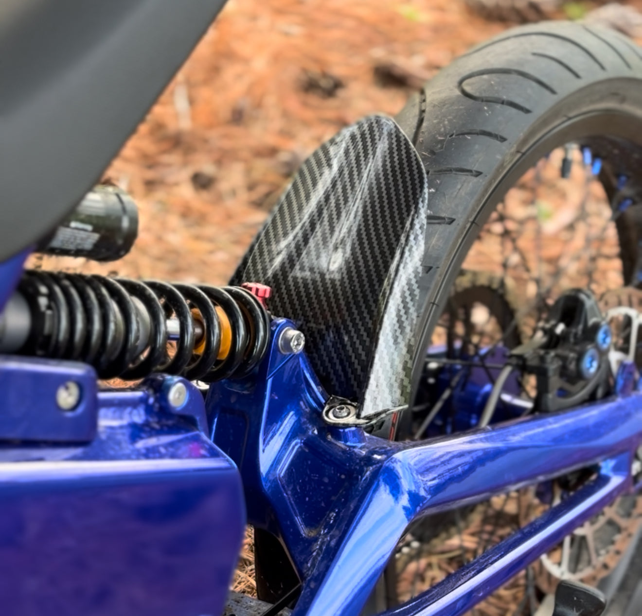 Mudguard fender for talaria xxx and mx3/4/5 carbon fiber pattern
