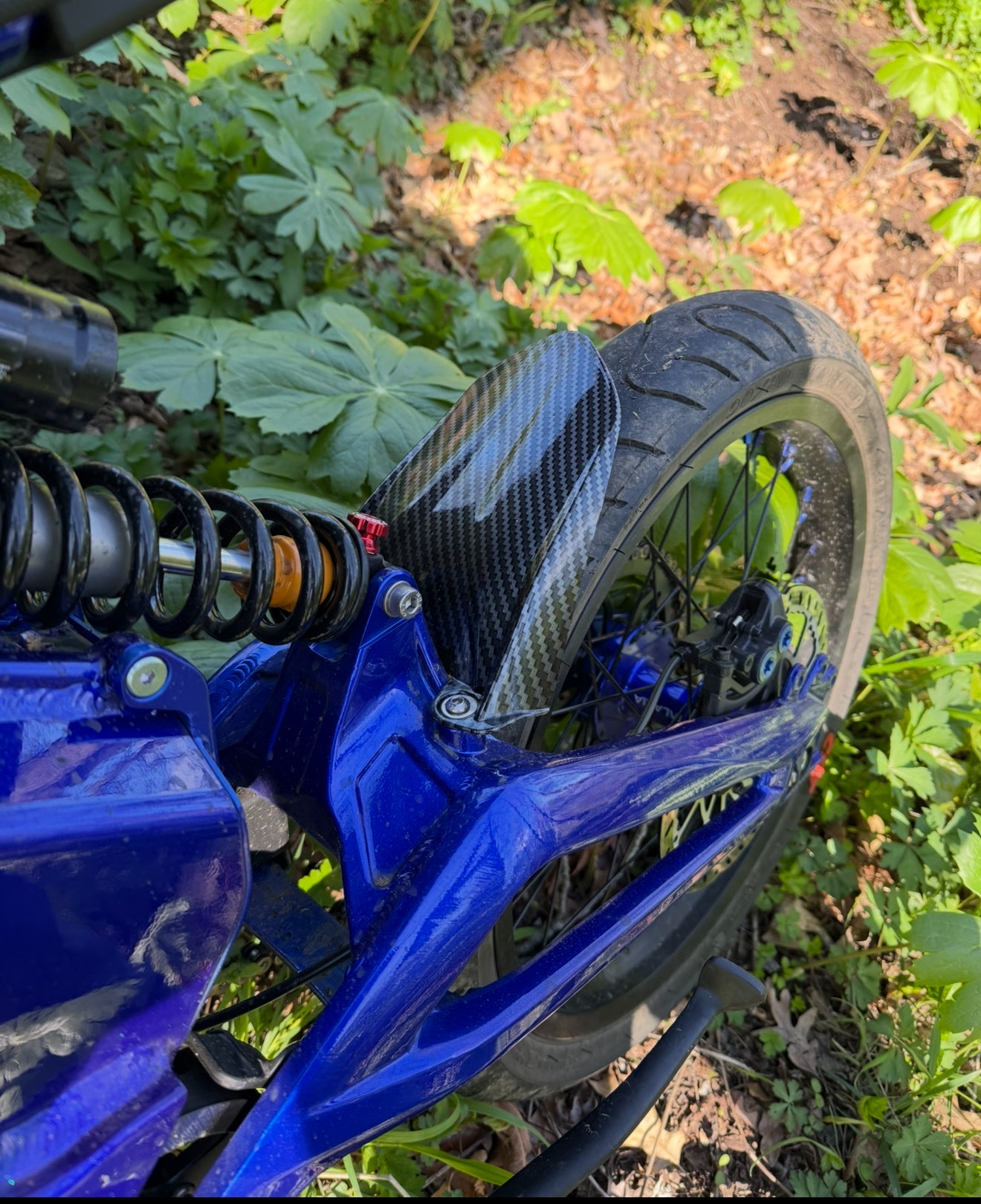 Mudguard fender for talaria xxx and mx3/4/5 carbon fiber pattern