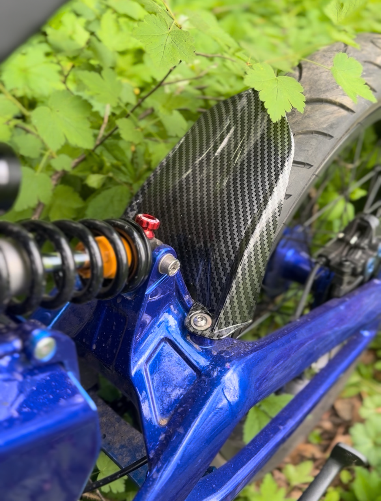 Mudguard fender for talaria xxx and mx3/4/5 carbon fiber pattern