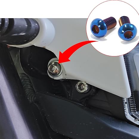 Key Cover Mud Guard Chain Guard, Headlight Titanium Screws for Surron Light Bee X and Ultra
