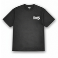 Black t-shirt with 'Hidden' logo on a white background