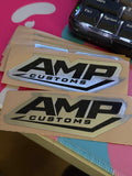 AmpCustoms Sticker (sparkly chrome)