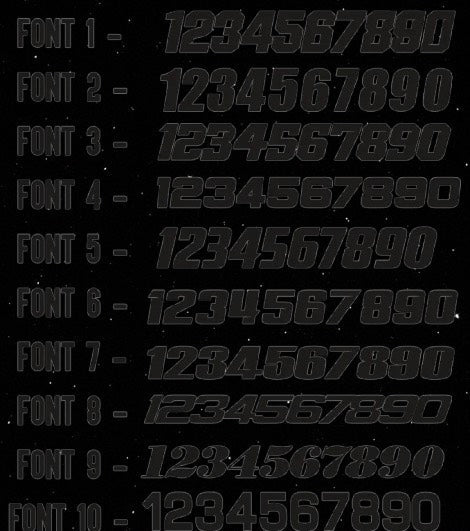 Surrron rear fender decal